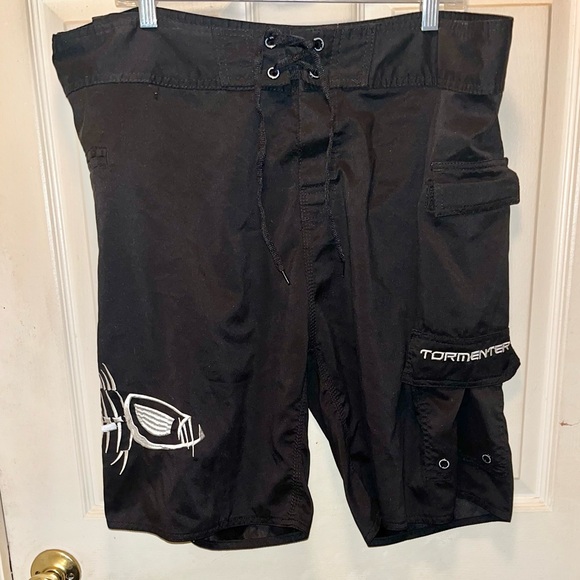 TORMENTER Men’s Embroidered Swim Trunks Shorts. Sz 40. - Picture 1 of 6
